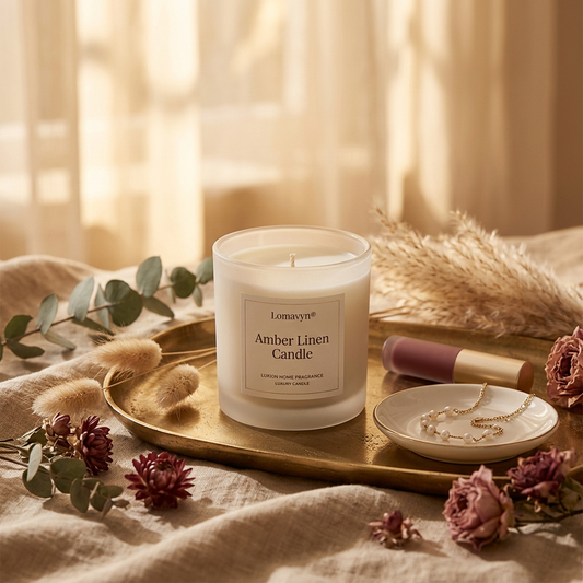 Lomavyn® Amber Linen Candle